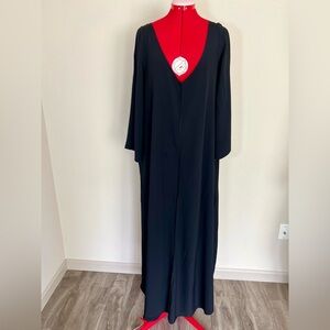 XD Xenia Design Black V-neck Maxi Dress Size 38